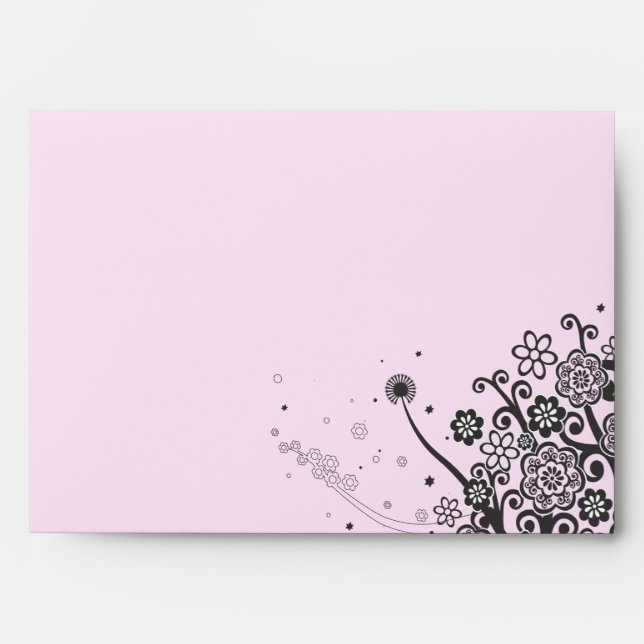Floral Print Customisable Envelope (Front)