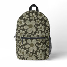Floral Print Cut Sew Backpack