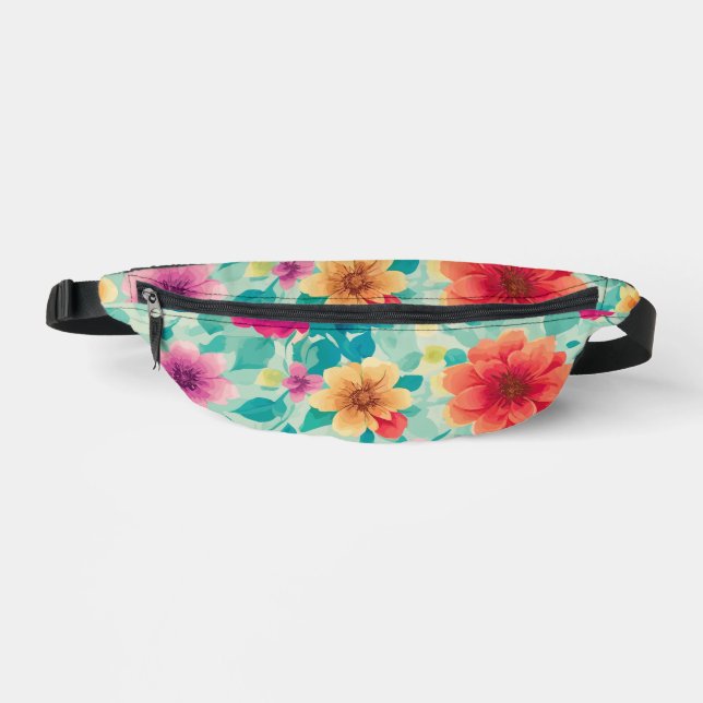 Floral Print Cut Sew Fanny Pack (Front)