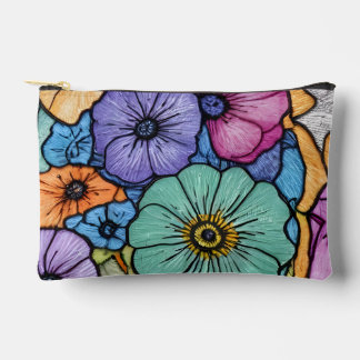 Floral Print Design Accessory Pouch