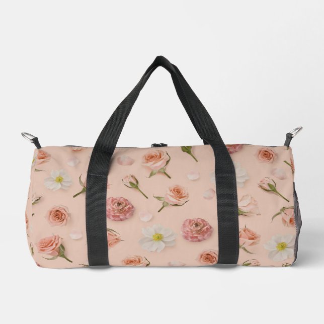 Floral Print Duffle Bag (Front)