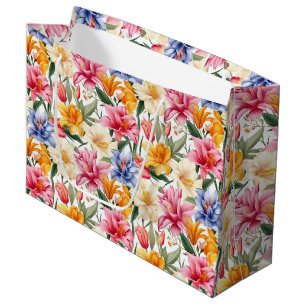 Floral Print Gift Bag