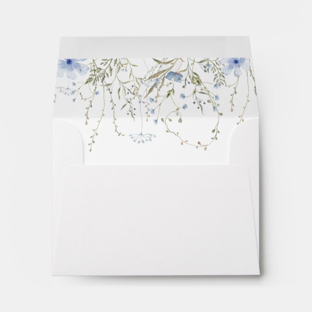 Floral Print Note Card Envelope (Back (Bottom))