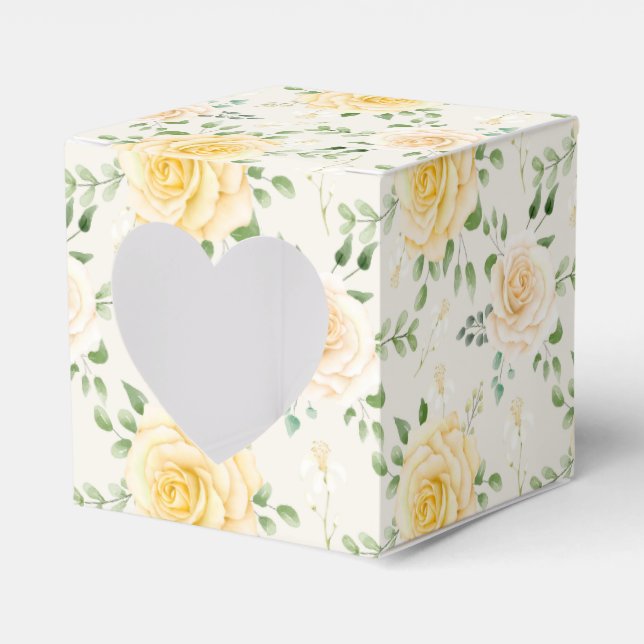 Floral Print Party Favour Box  (Front Side)