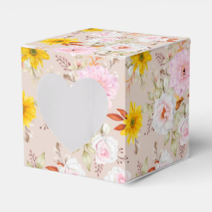 Floral Print Party Favour Box 
