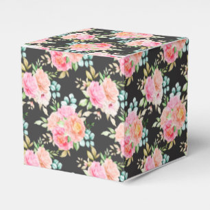 Floral Print Party Favour Box 