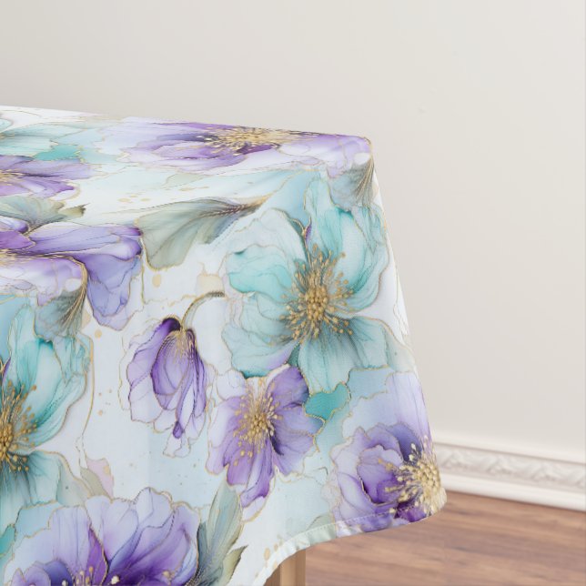 Floral Print Tablecloth (In Situ)