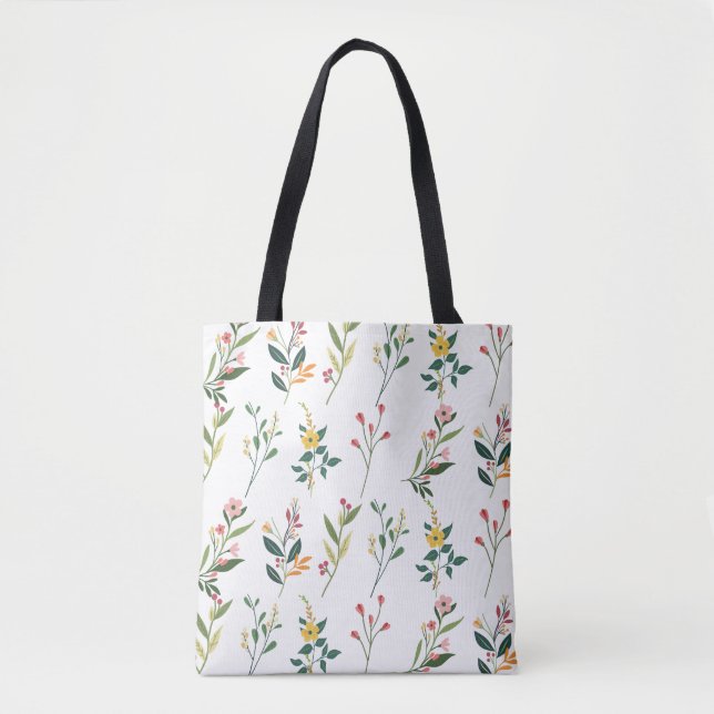Floral print tote bag (Front)
