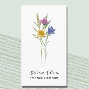 Floral Professional Business Card