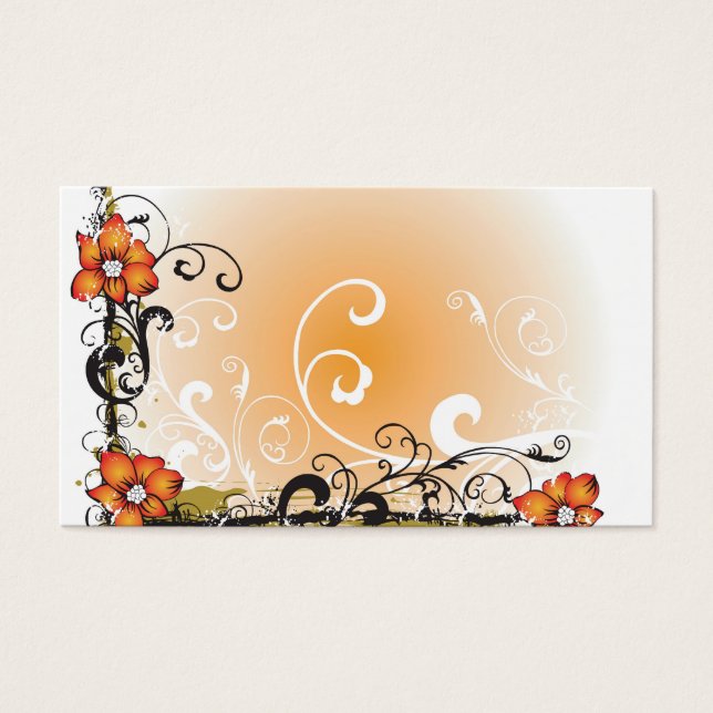 Floral Profile Card (Front)