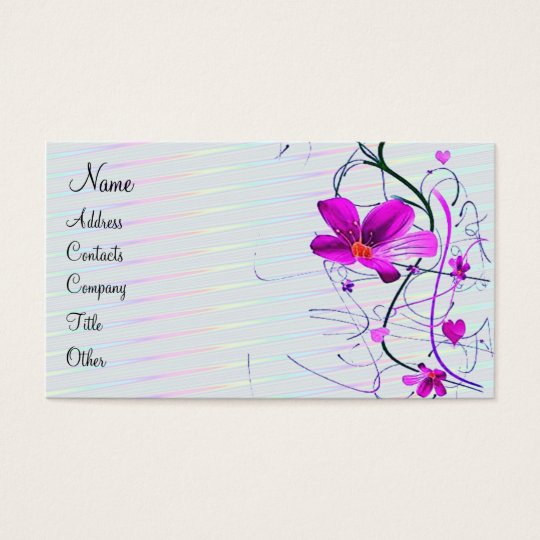 Floral Profile Card
