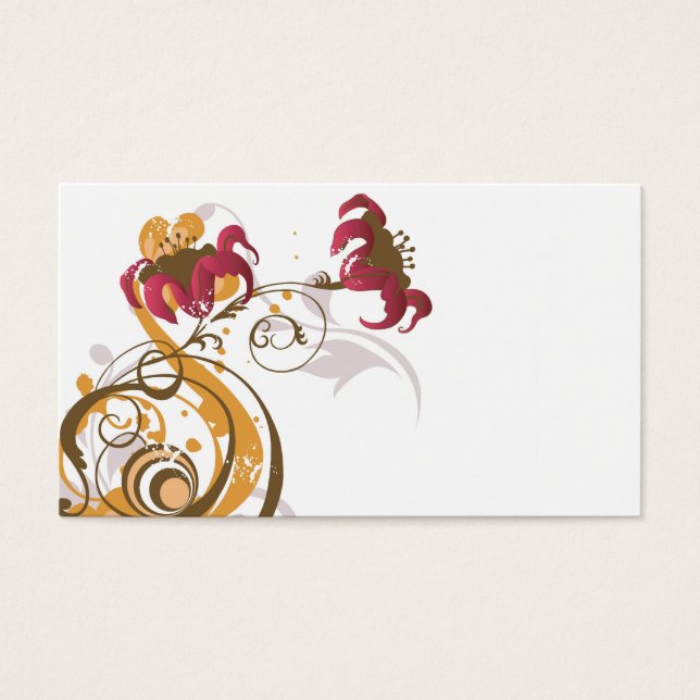 Floral Profile Card (Front)