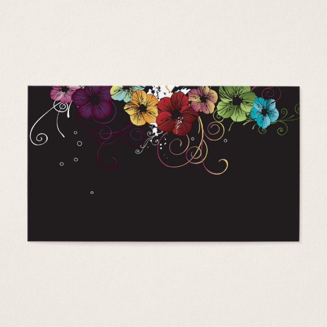 Floral Profile Card (Front)