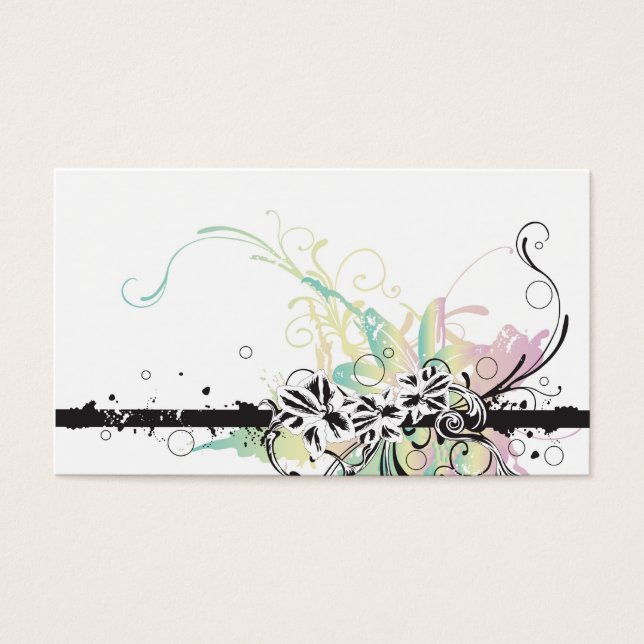 Floral Profile Card (Front)