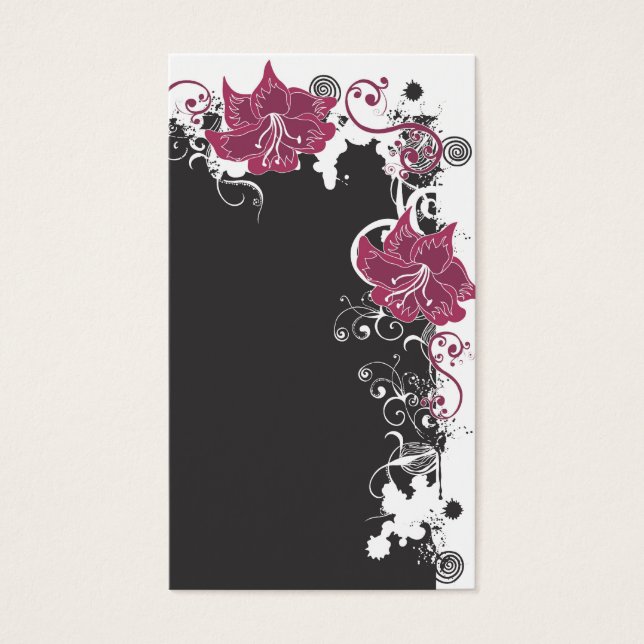 Floral Profile Card (Front)