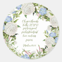 Floral Psalm 107:1 