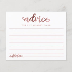 Floral Pumpkin Fall Bridal Shower Advice Cards