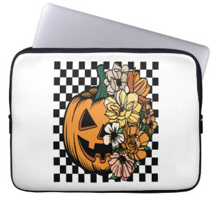 Floral Pumpkin Laptop Sleeve