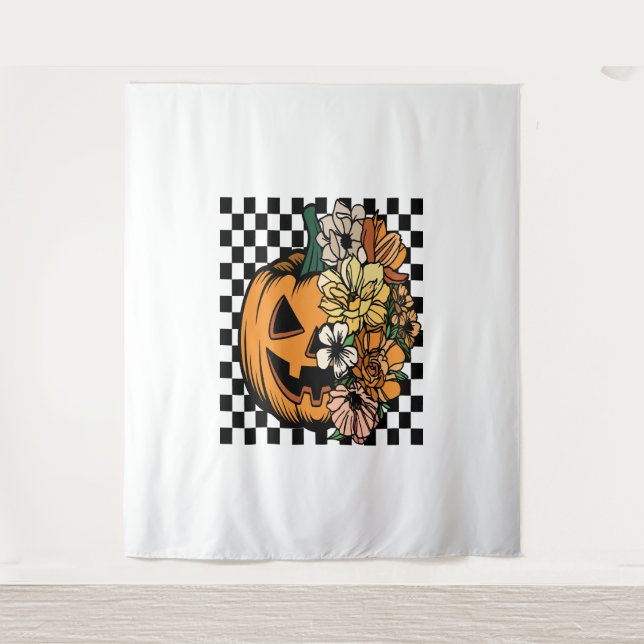 Floral Pumpkin Tapestry (Front)