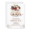Floral Pumpkin Thanksgiving Dinner Invitation