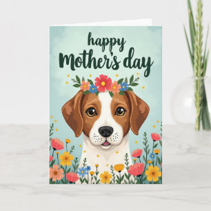 Floral Puppy Love Card