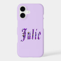 Floral Purple Julie Name,