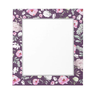 Floral Purple Notepad