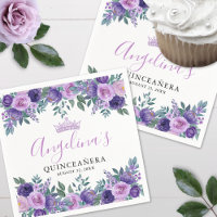 Floral Purple Quinceanera
