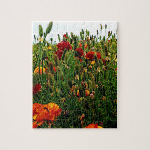 Floral Puzzle: The Flower Fields, Carlsbad, CA. Jigsaw Puzzle
