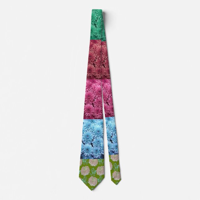 floral quilt design tie (Front)