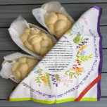 Floral Quirky Name Yehi Ratzon Challah Dough Cover Napkin<br><div class="desc">New Florals- in today's colors. By popular demand, we've created this design favorite in a 'Yehi Ratzon' version. Includes the Full Blessing. And because your challah is a work of art, this design has space to sign your name with a flourish!. Need help with this design? Want to see other...</div>