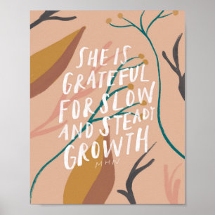 Floral quote poster