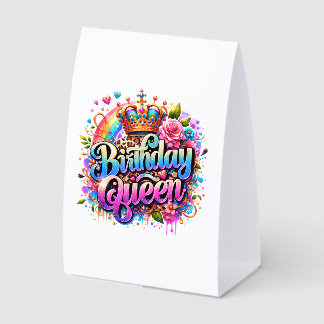 Floral Rainbow Birthday Queen