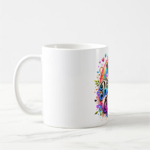 Floral Rainbow Birthday Queen Coffee Mug