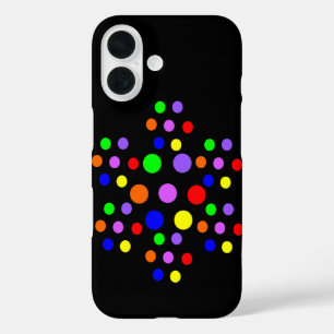 Floral Rainbow Spots iPhone 16 Case