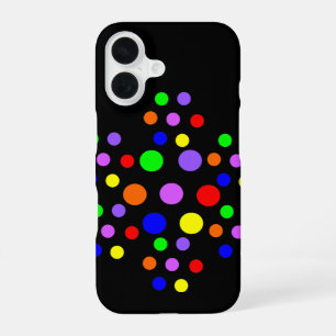 Floral Rainbow Spots iPhone 16 Case