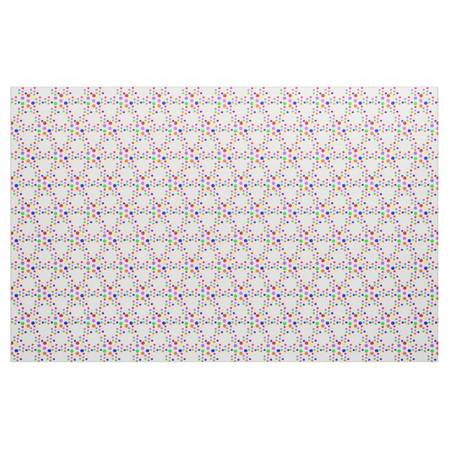 Floral Rainbow Spots patterned Fabric (Yard)