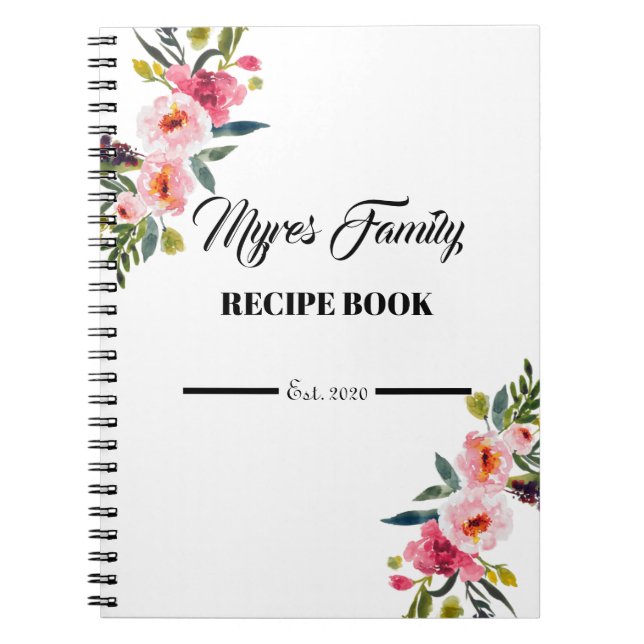 floral recipe book (Front)