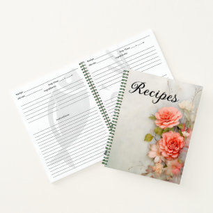Floral Recipe Notebook
