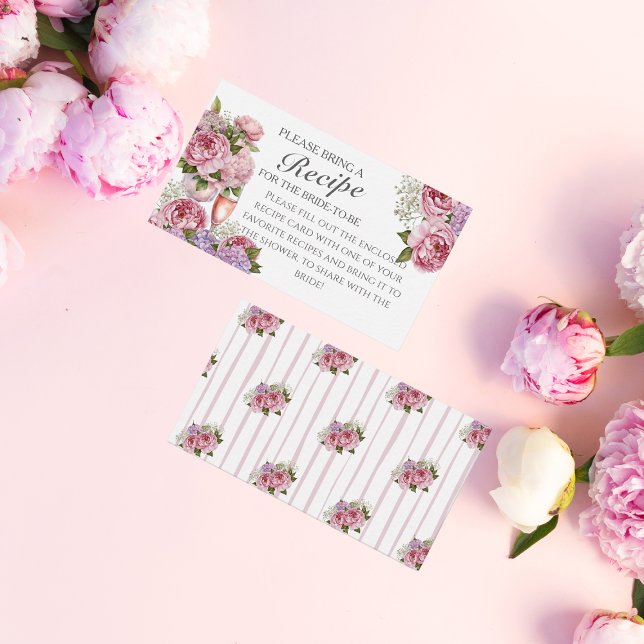 Floral Recipe Request Bridal Shower Enclosure (Floral Recipe Request Bridal Shower Enclosure)