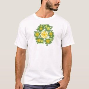Floral Recycle Sign T-Shirt