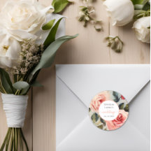 Floral Red And Pink Flowers Classic Wedding