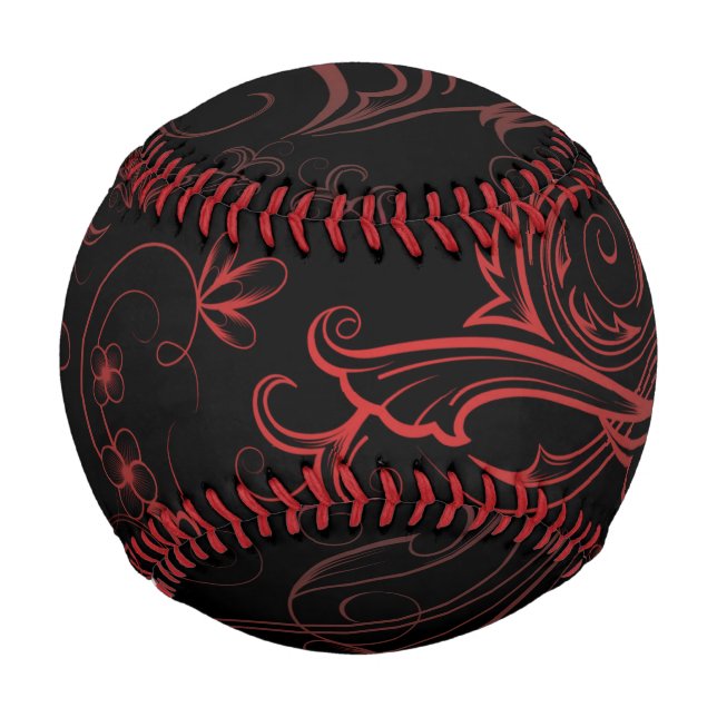 Floral Red Baseball (Back)