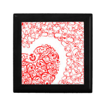 Floral Red Heart Lover