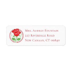 Floral Red Rose Flower Roses Botanical Wedding