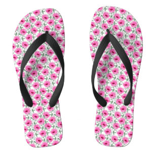Floral Red Roses Pattern-5550 Flip Flops
