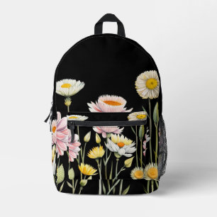 Floral Reflections Printed Backpack