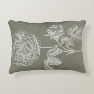 Floral Relief I Decorative Cushion