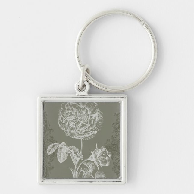 Floral Relief I Key Ring (Front)