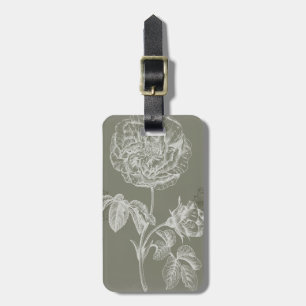 Floral Relief I Luggage Tag